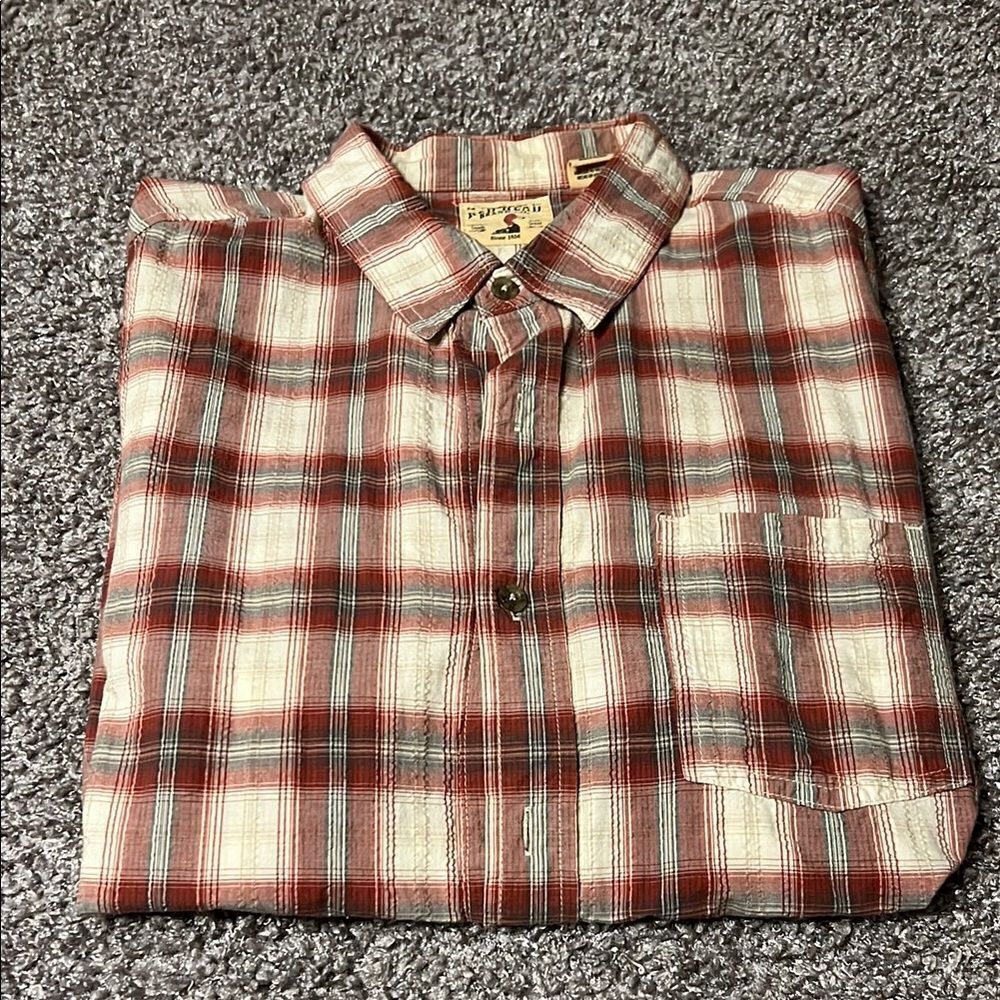 RedHead Men's Red Plaid Shirt. XXL